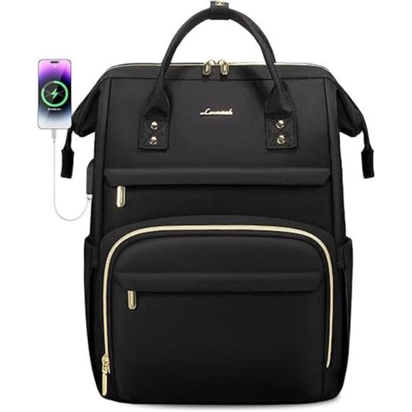 Laptop Backpack,15.6 Inch Professional Womens Purse Computer Bag Nurse Backpack - Picture 7 of 7